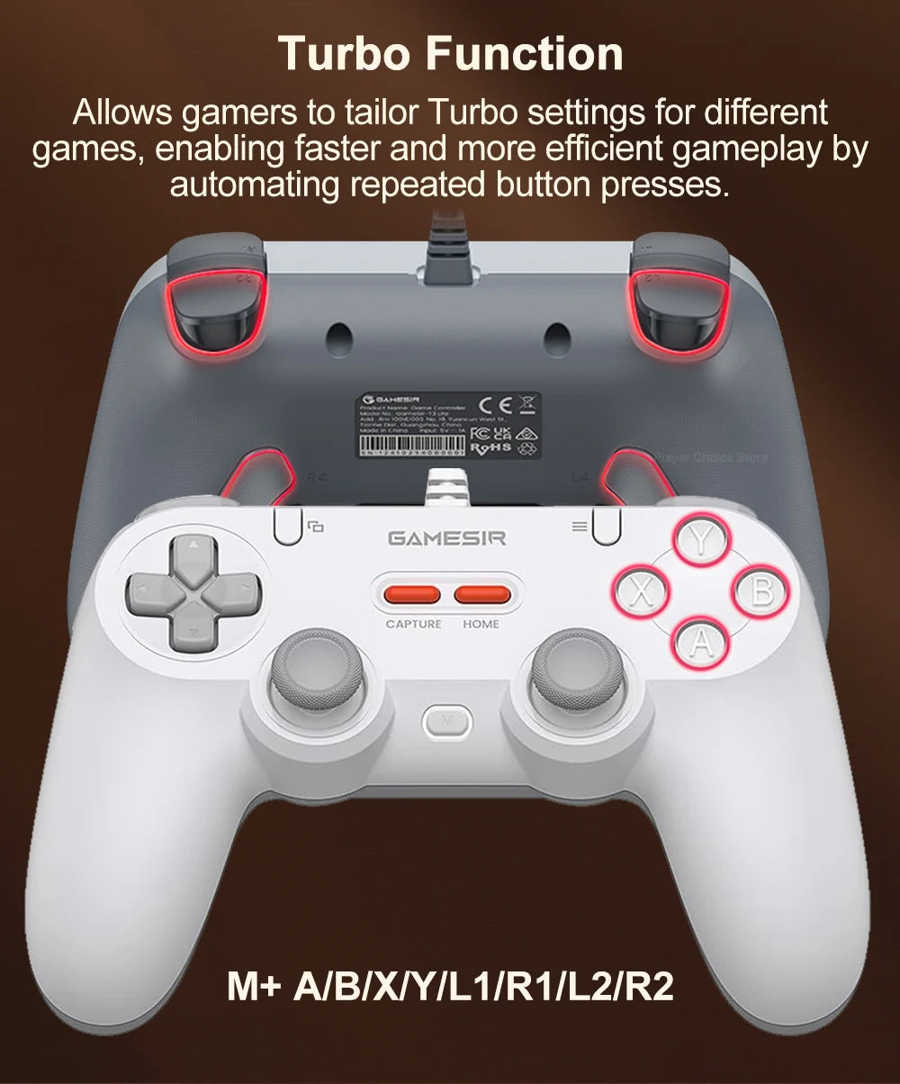 Manette filaire GameSir Tegenaria Lite avec sticks à effet Hall