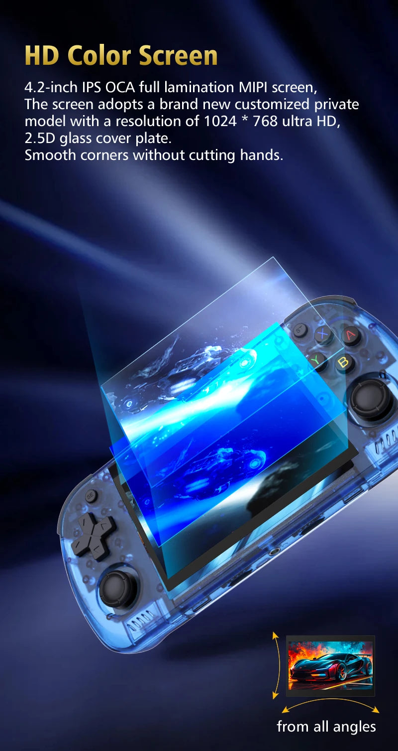 Console Portable Rétro BOYHOM 2026 – Écran IPS 4" | Linux | Wi-Fi | 64Go/128Go
