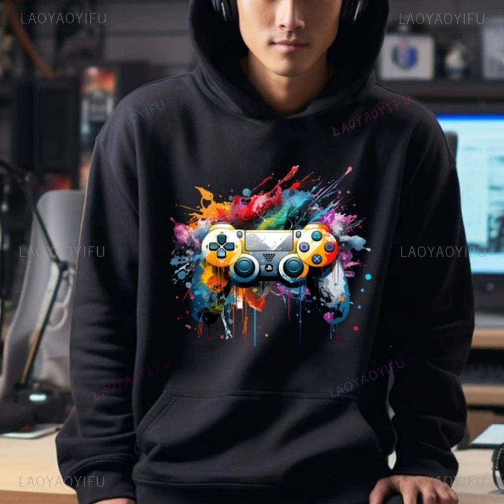 Sweat à capuche de jeu pour les joueurs, design de contrôleur de jeu, papa, fille, fils, frère, cadeaux de Noël pour les joueurs