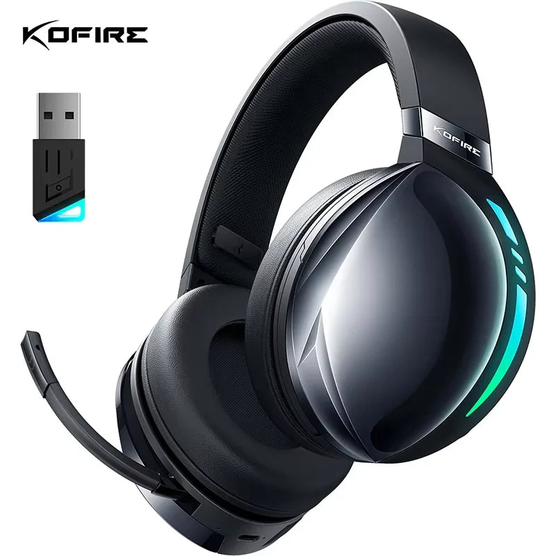 Kofire UG-06 – Casque Gaming Sans Fil | 2.4G & Bluetooth | RGB | 65H | Multi-plateforme