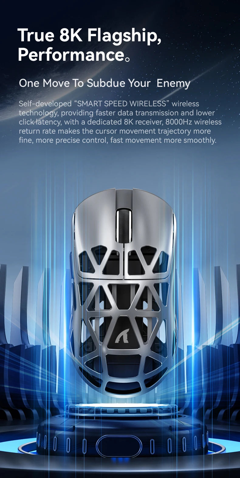 Souris Gaming Attack Shark R2 (Sans Fil)