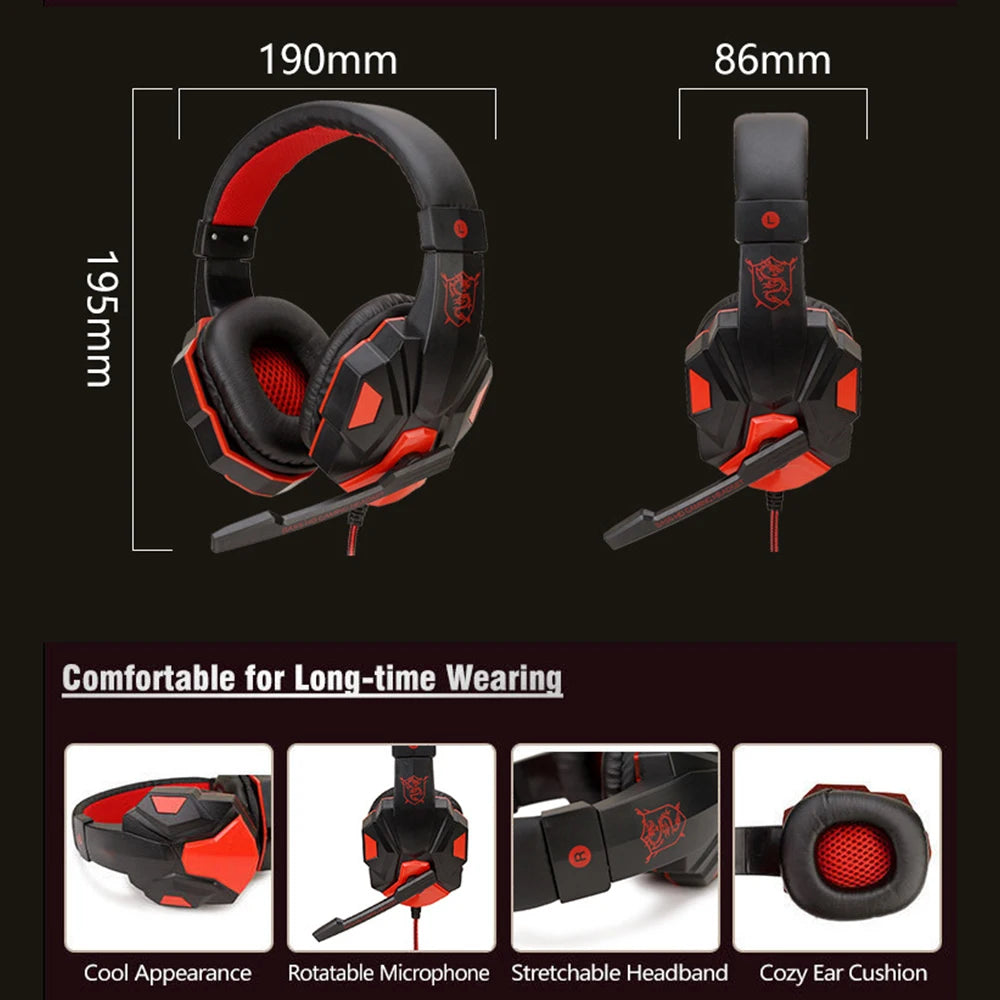 Écouteurs Gaming Filaires 3,5mm