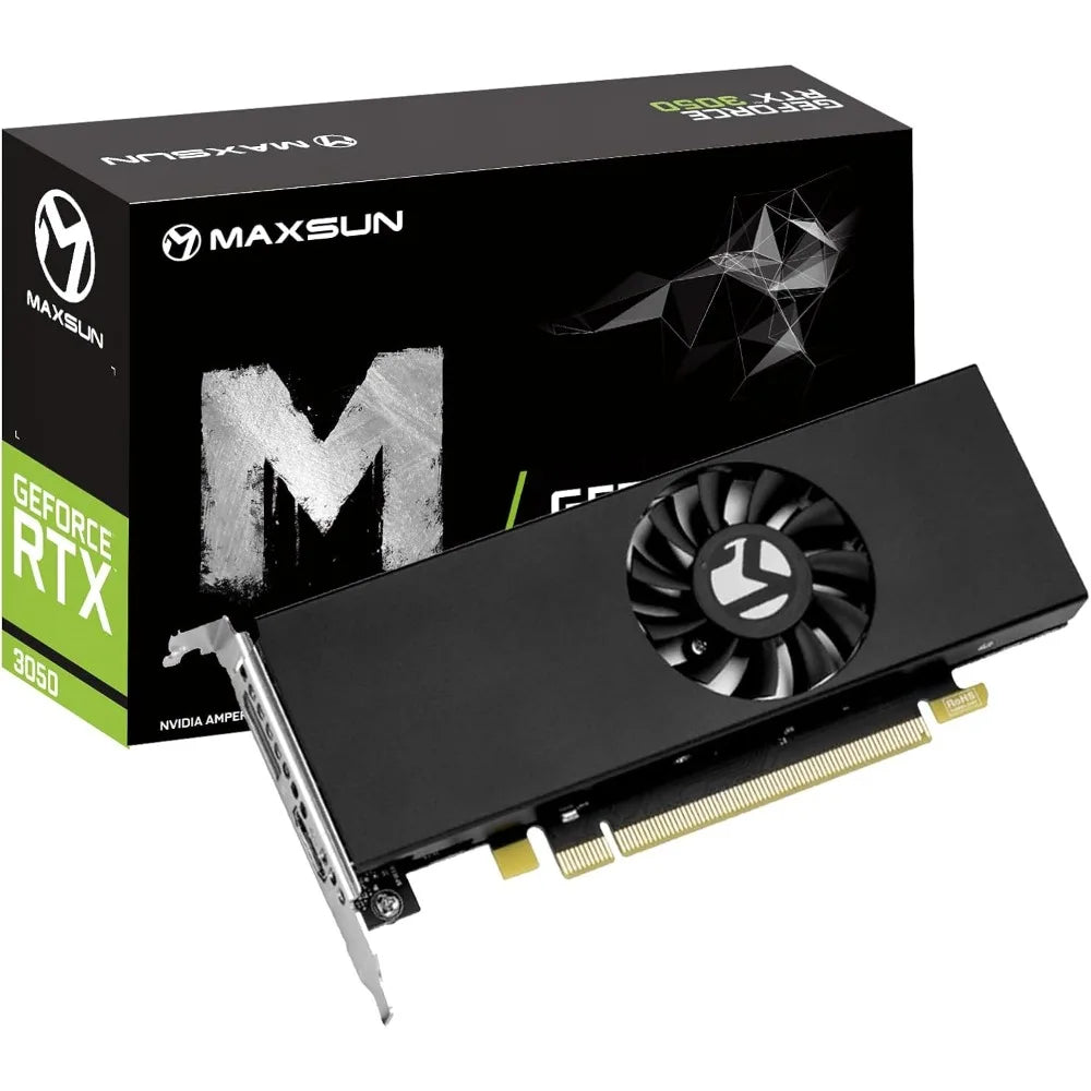 Carte graphique pour PC de jeu, profil bas, GeForce RTX 3050 6 Go GDDR6, PCIe 4.0, HDMI 2.1, DP 1.4a