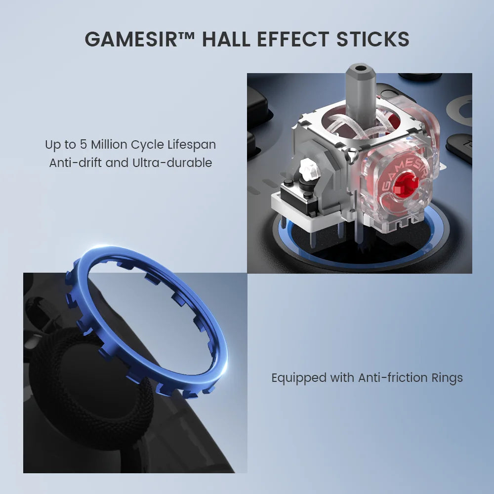 Manette sans fil GameSir Super Nova T4n Pro à joysticks Hall