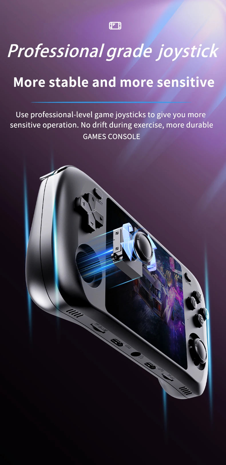 Console de Jeu Rétro H36S 2026 Portable avec Écran IPS HD 64 Go 128 Go Système d'Exploitation Open Source Jeux Classiques