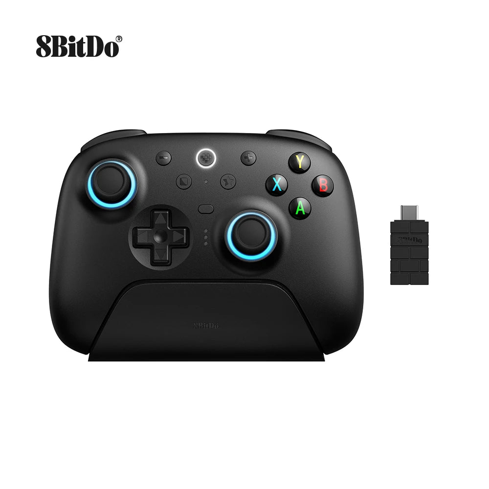 Manette Sans Fil 8BitDo Ultimate 2 – Joysticks TMR, RGB, Bluetooth & 2.4G | PC, Android, iOS