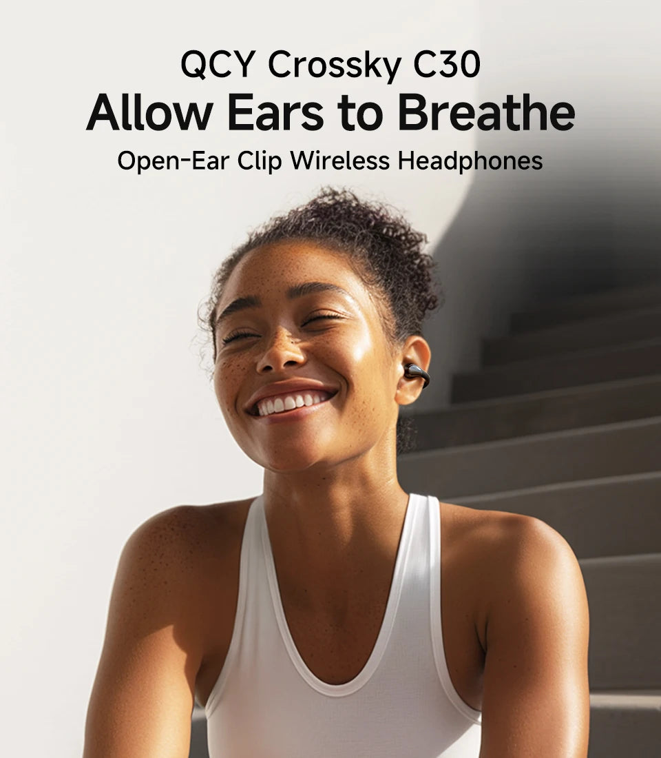 QCY Crossky C30 – Écouteurs Open-Ear Bluetooth 5.4