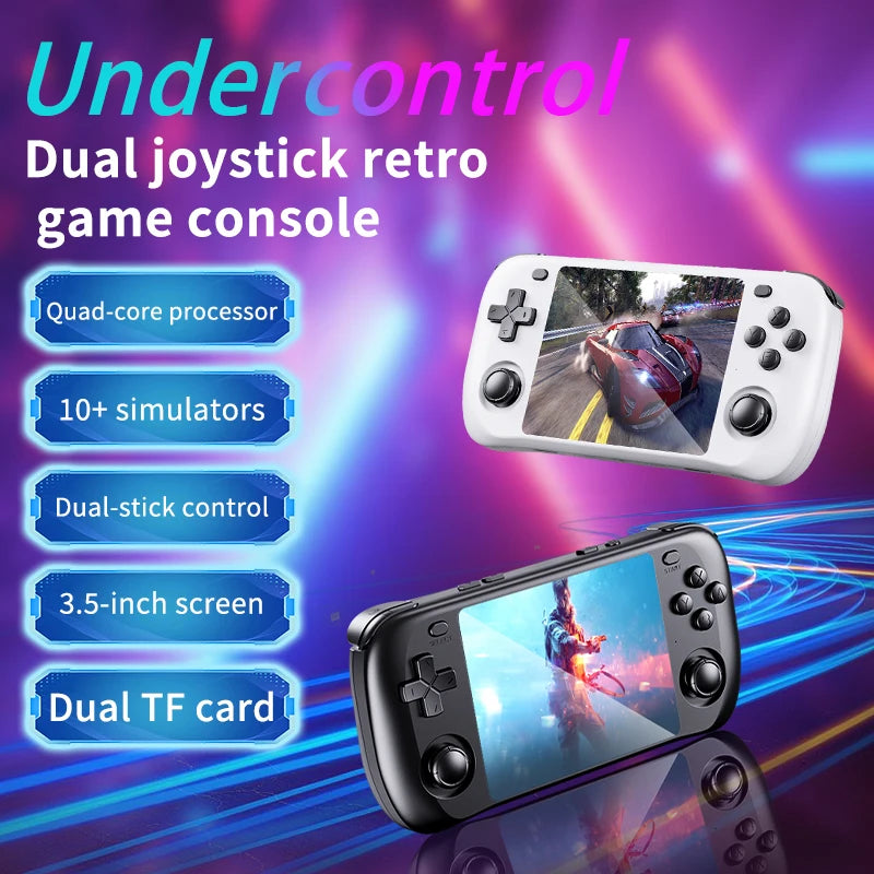 Console de Jeu Rétro H36S 2026 Portable avec Écran IPS HD 64 Go 128 Go Système d'Exploitation Open Source Jeux Classiques
