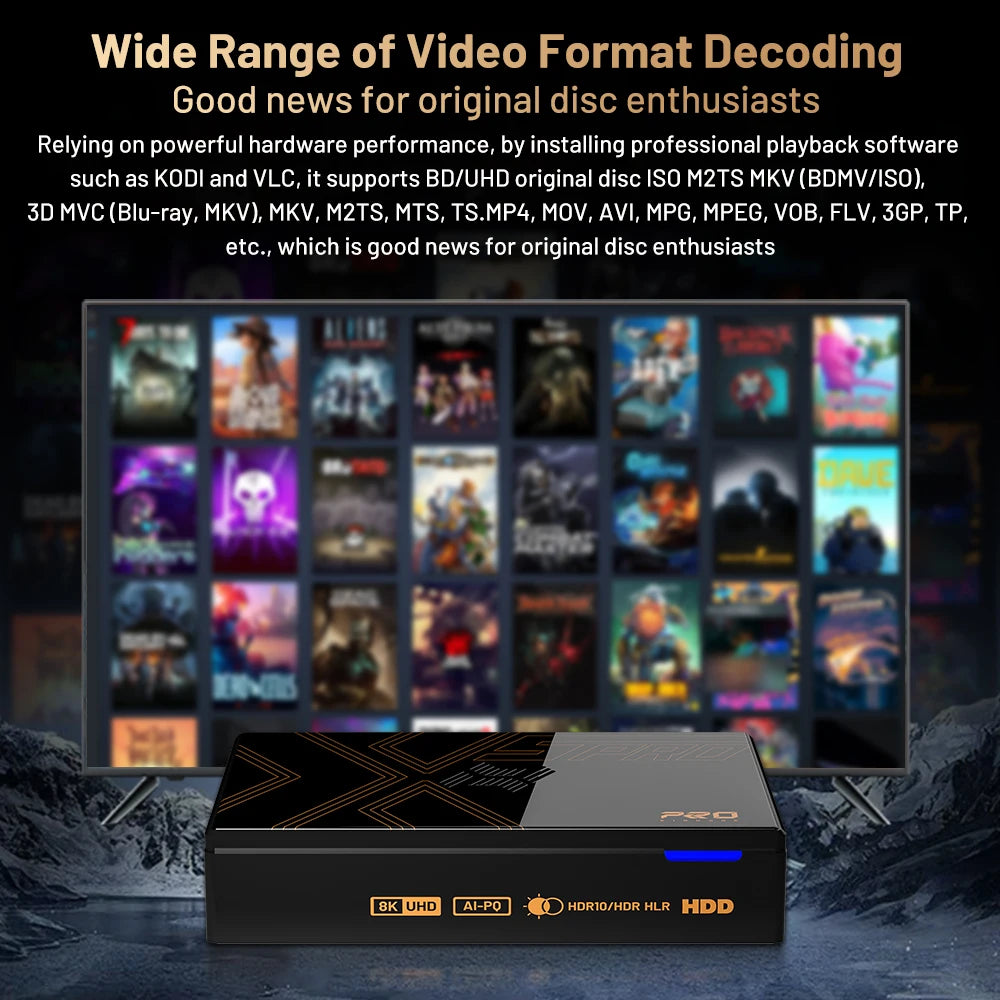 Kinhank Super Console X5 PRO – 10 000/16 000 Jeux, 8K, Android 12, Wi-Fi 6