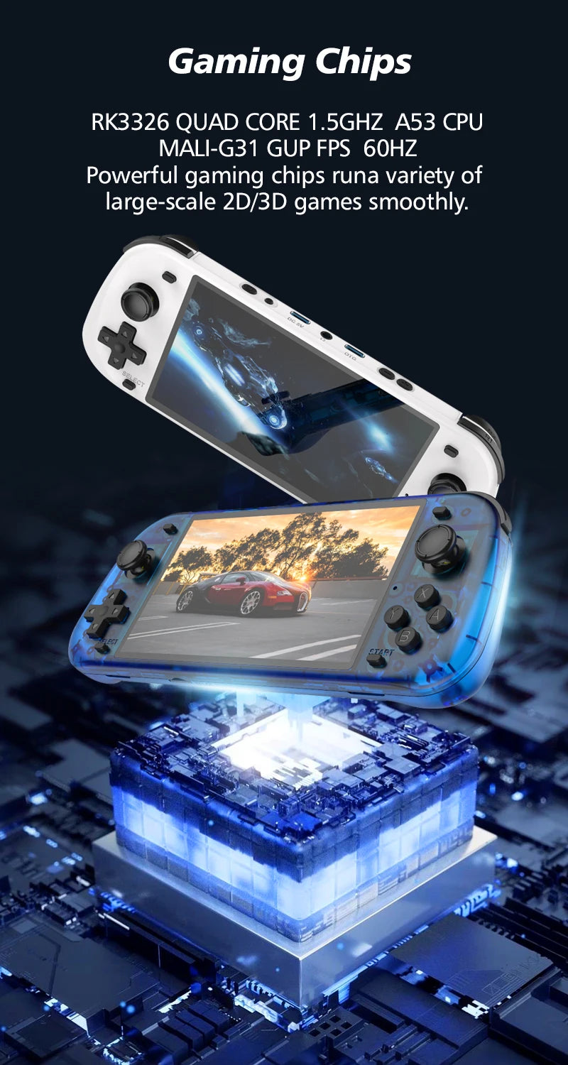 Console Rétro Portable R50S – Grand Écran IPS 5,1", Batterie 4200 mAh, 20 000+ Jeux