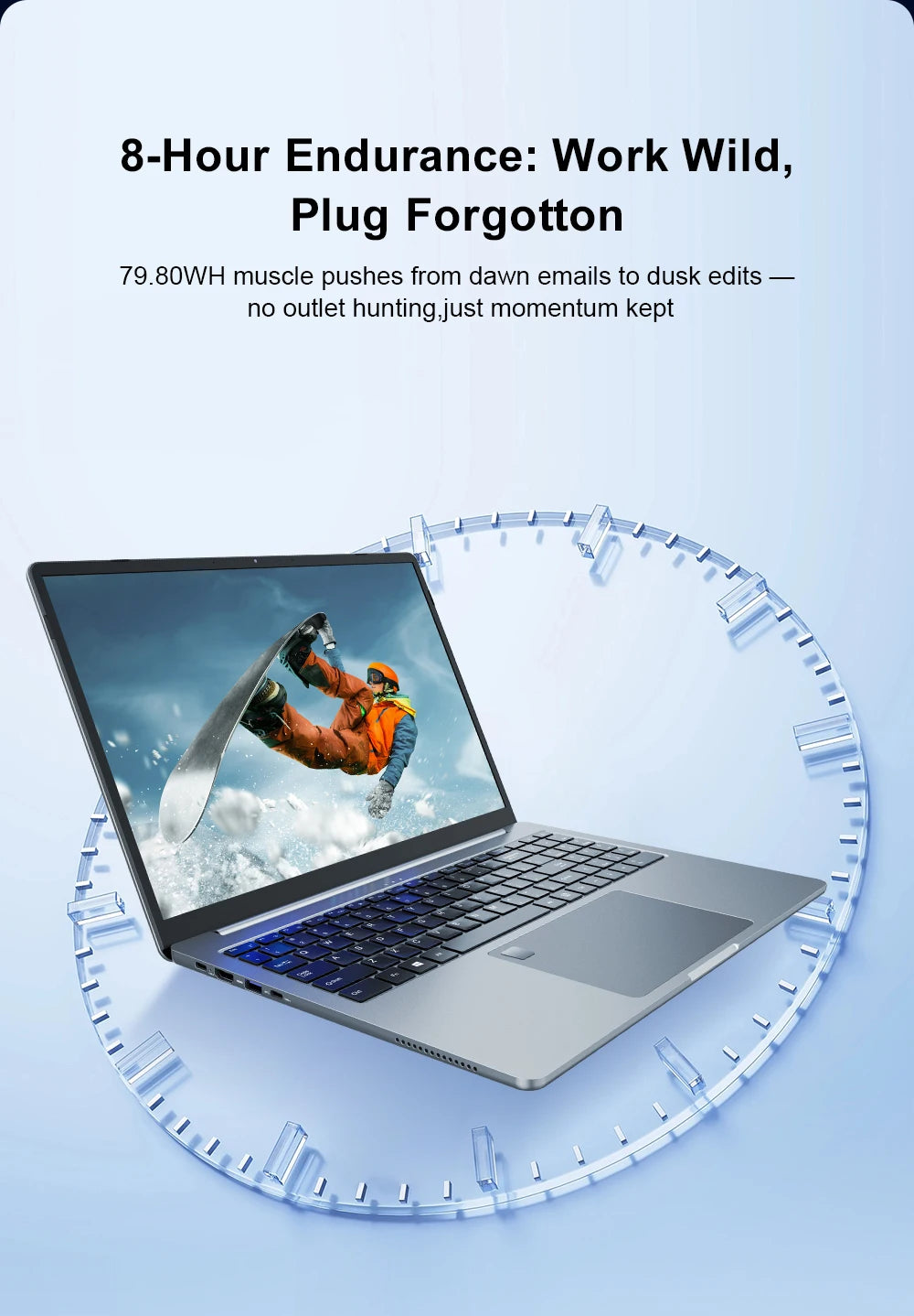 PC portable Ninkear N16 Pro - Intel Core Ultra 5, 16" 2.5K 120 Hz, 16 Go, 1 To SSD