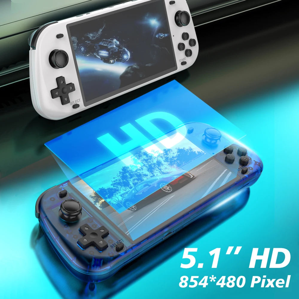 Console Rétro Portable R50S – Grand Écran IPS 5,1", Batterie 4200 mAh, 20 000+ Jeux