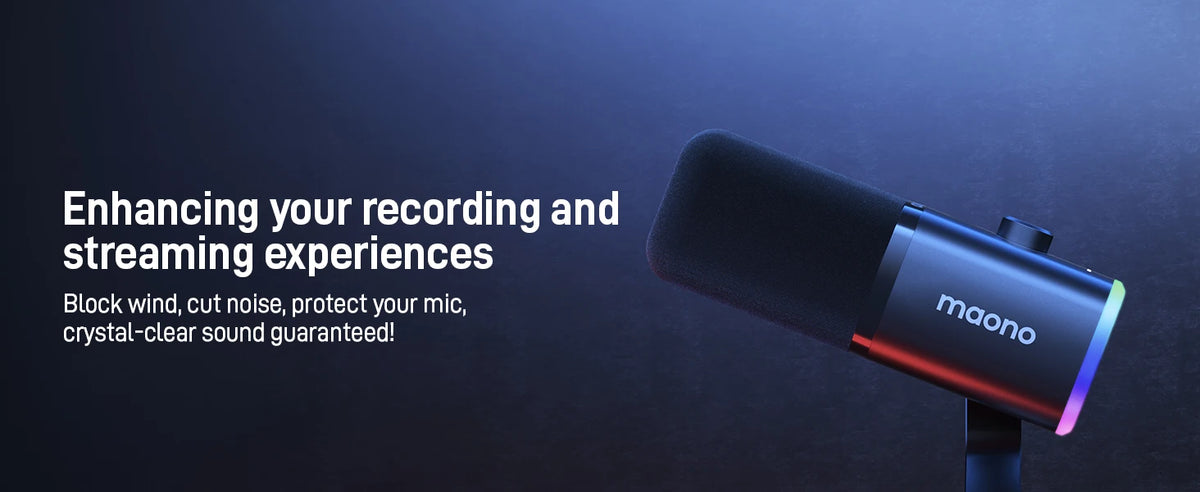 MAONO PD100X - Microphone Dynamique USB/XLR pour Streaming et Gaming