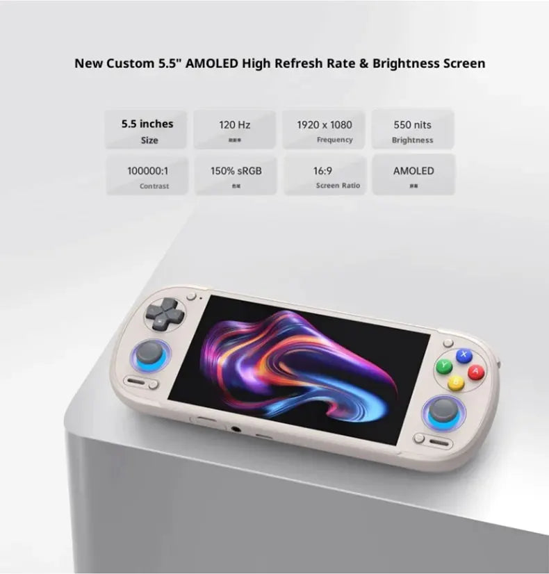 Retroid Pocket 6 (RP6) - Console de Jeu Portable Android, Écran AMOLED 5,5" 120Hz