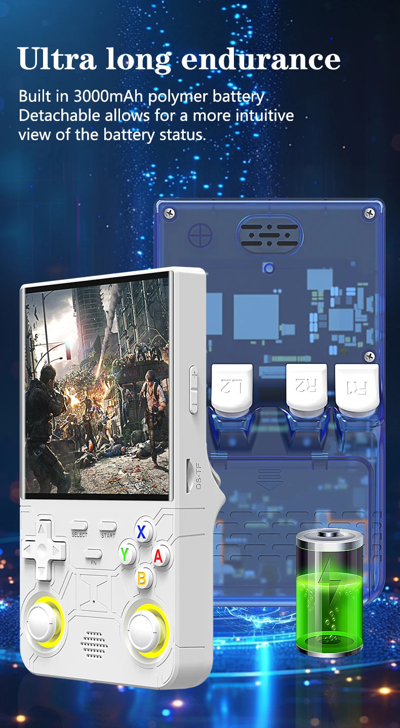 Console Rétro Portable R36 Ultra – Écran IPS 4", 20 000+ Jeux, 64/128 Go
