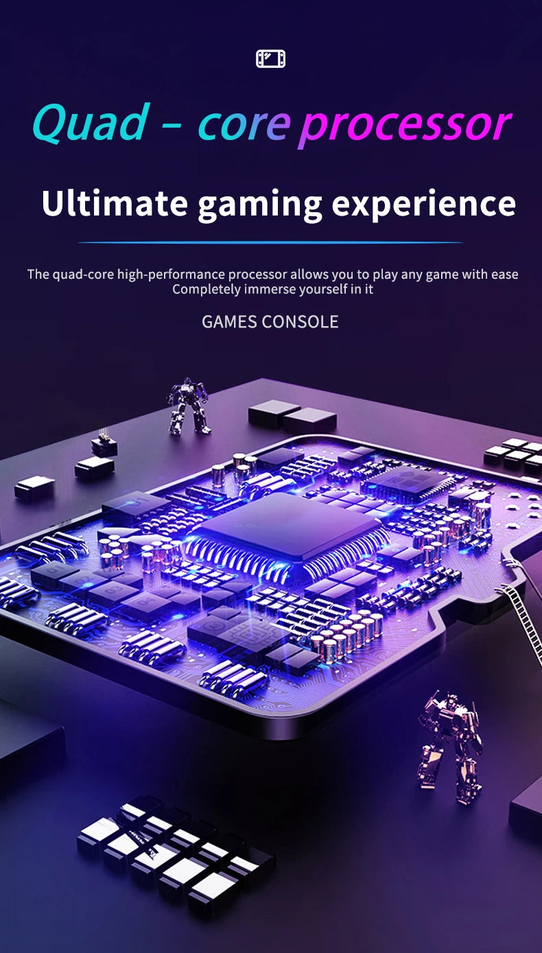 Console de Jeu Rétro H36S 2026 Portable avec Écran IPS HD 64 Go 128 Go Système d'Exploitation Open Source Jeux Classiques
