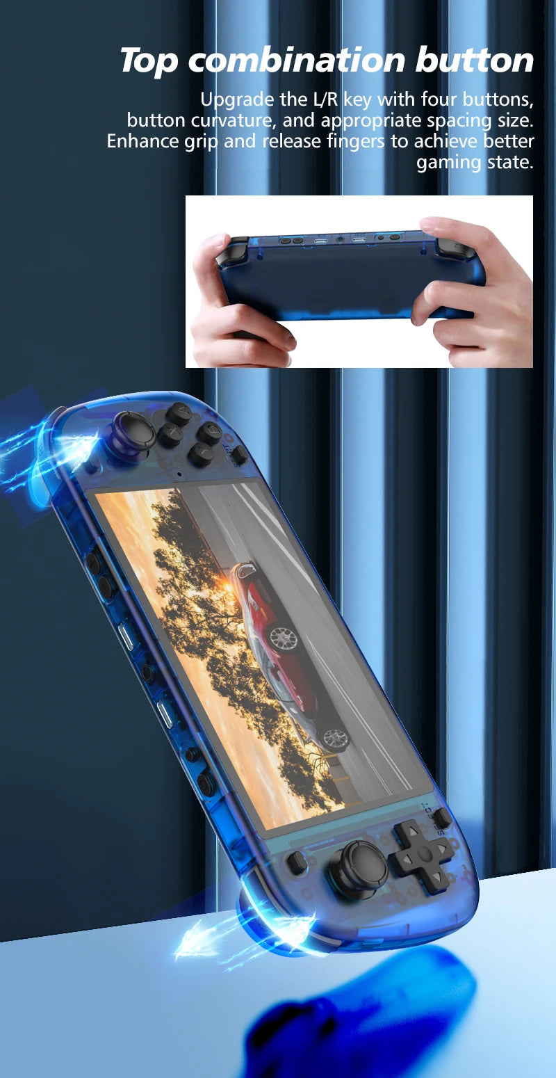 Console Rétro Portable R50S – Grand Écran IPS 5,1", Batterie 4200 mAh, 20 000+ Jeux
