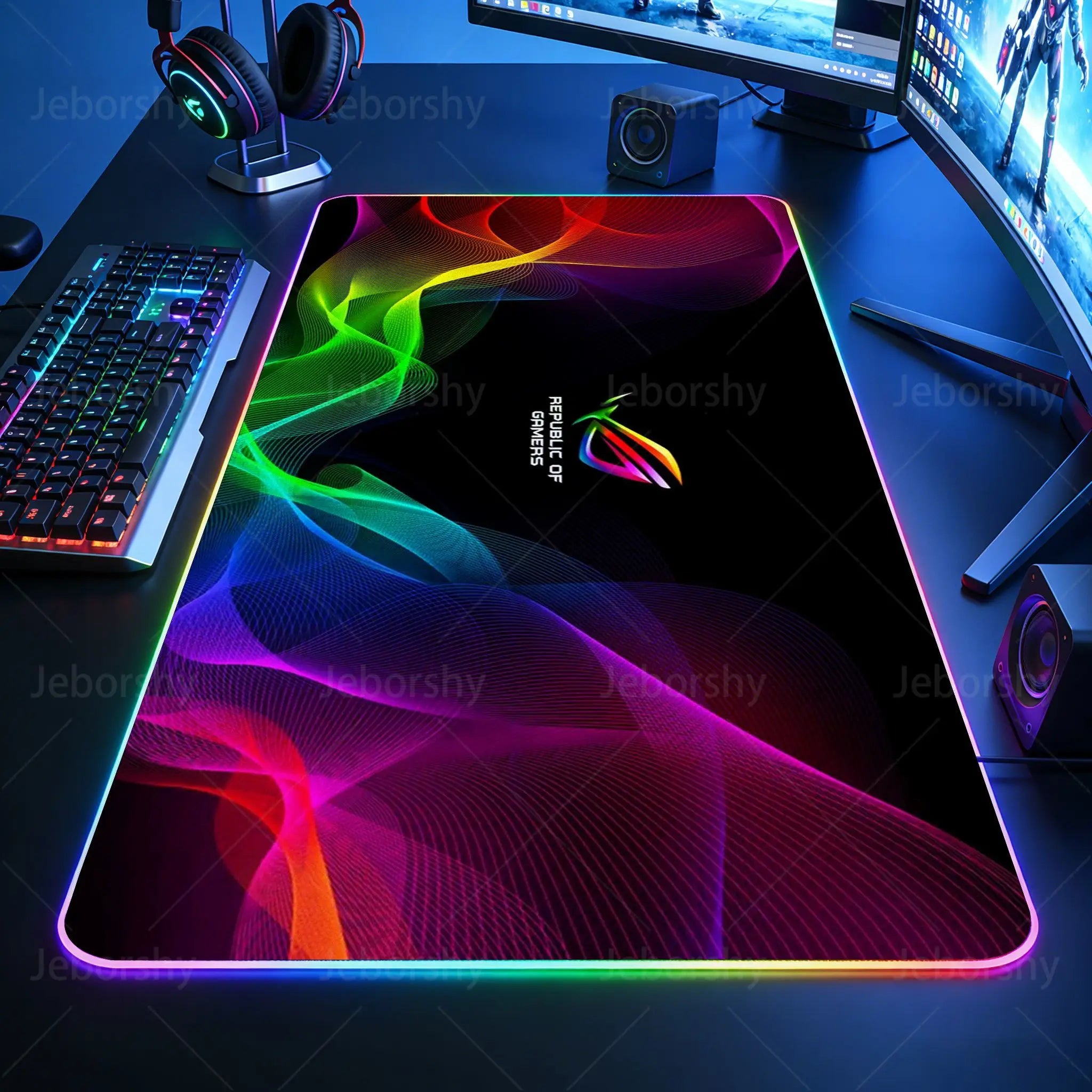Tapis de souris noir, tapis de souris gaming, tapis de souris gaming anime, tapis gaming, tapis de souris XXL mignon pour ordinateur, grand tapis de clavier gaming.