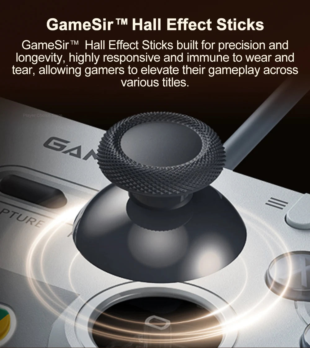 Manette filaire GameSir Tegenaria Lite avec sticks à effet Hall