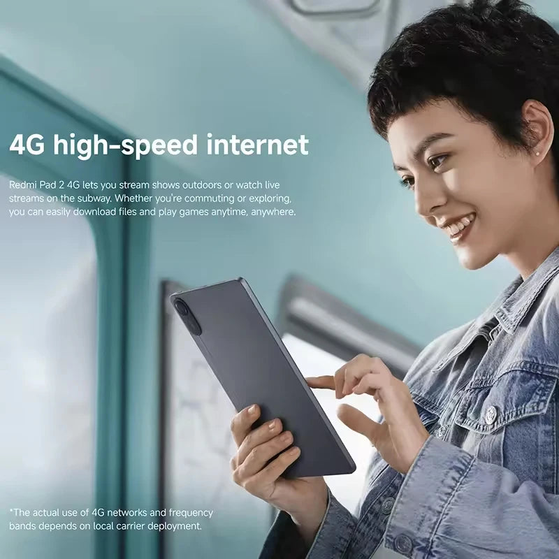 Xiaomi Redmi Pad 2 Wi-Fi | Tablette 11" 2.5K 90Hz | Helio G100-Ultra | 9000mAh | HyperOS 2