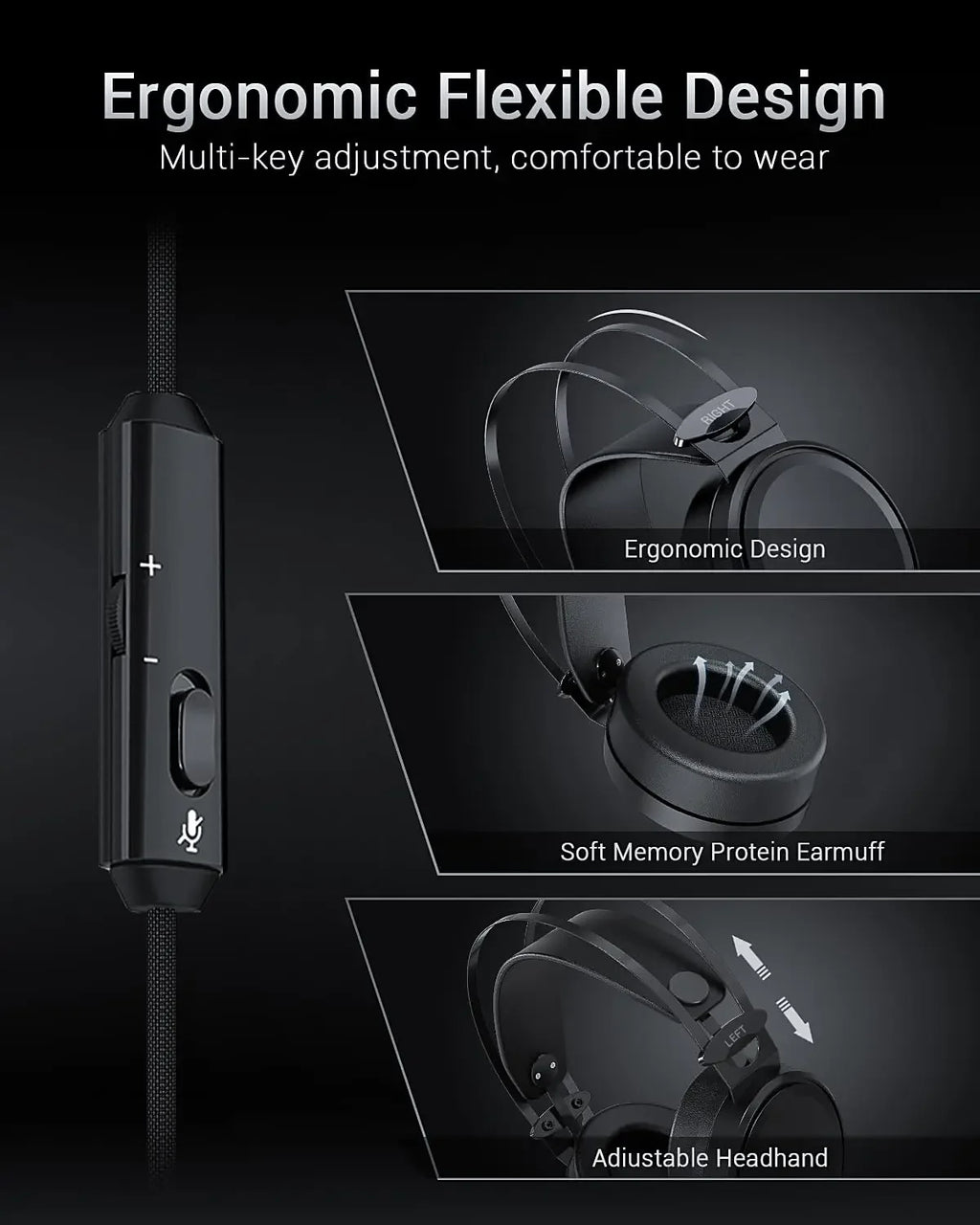 NUBWO casques de jeu PS4 stéréo Xbox One casque filaire PC casque de jeu avec suppression de bruit micro oreille écouteur de jeu
