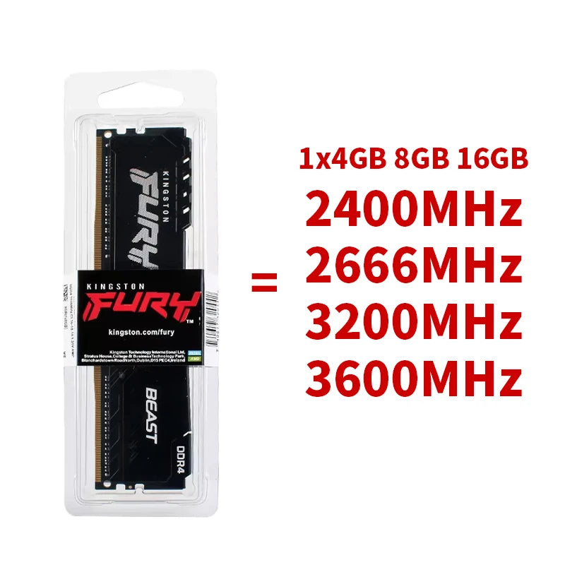 Mémoire RAM DDR4 Kingston BEAST pour PC de bureau