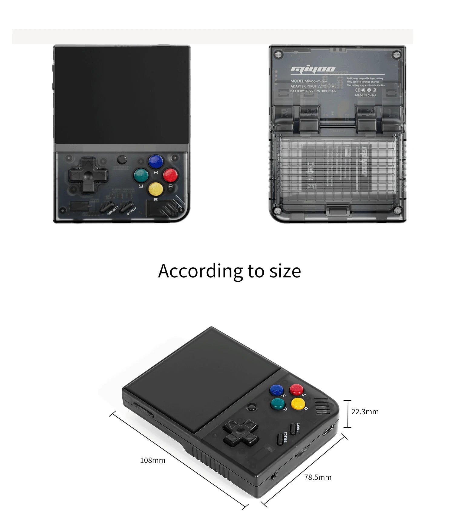 MIYOO Mini Plus – Console Rétro Portable, Écran IPS 3,5" HD, Wi-Fi, 3000 mAh