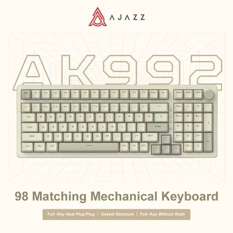 Ajazz AK992 – Clavier mécanique 98 touches Hot-Swap