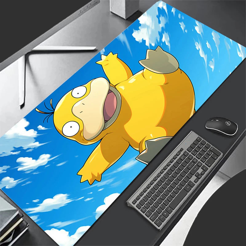 Tapis de Souris Gaming XXL Anime – Motifs Pokémon & Kawaii, Base Antidérapante, Multi-Tailles