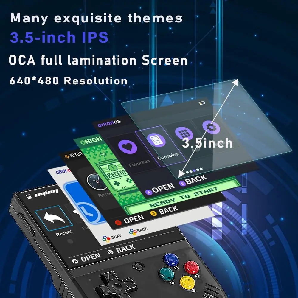 MIYOO Mini Plus – Console Rétro Portable, Écran IPS 3,5" HD, Wi-Fi, 3000 mAh