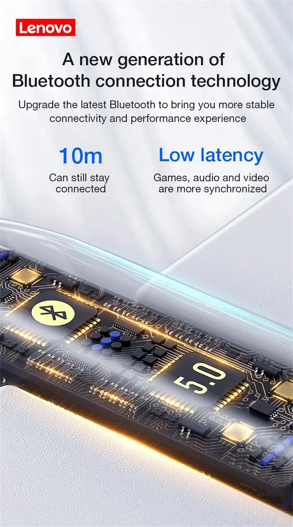 Écouteurs Bluetooth Lenovo HT38 TWS