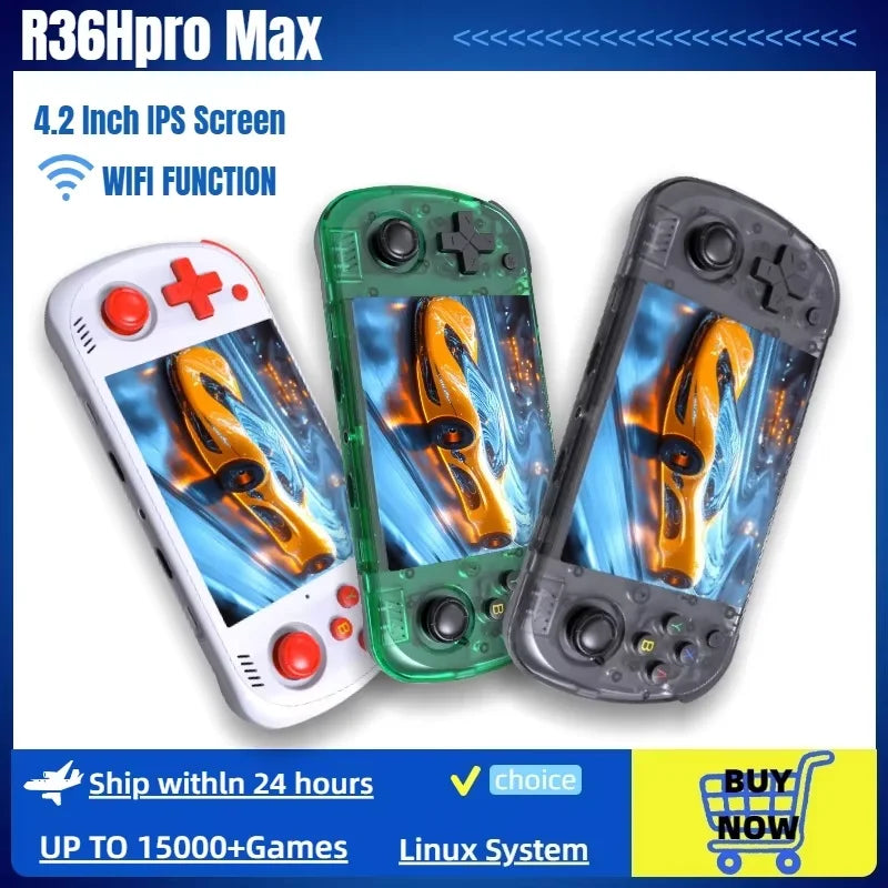 Console Portable Rétro BOYHOM 2026 – Écran IPS 4" | Linux | Wi-Fi | 64Go/128Go