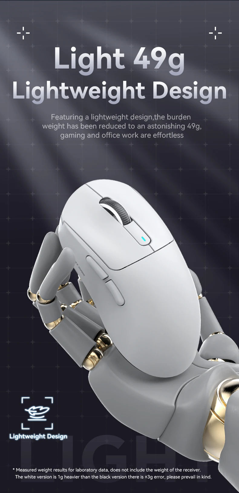 Attack Shark X3 / X3 Pro – Souris Gaming Sans Fil Pixart 3395 | 26 000 DPI | 49g