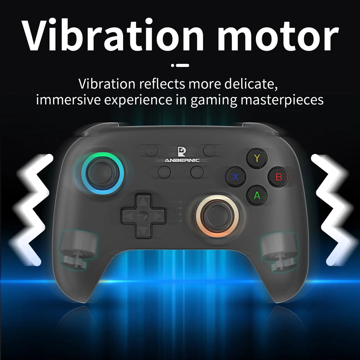 Manette ANBERNIC RG P01 à effet Hall – Bluetooth, USB et 2,4 GHz