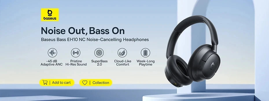 Casque Gaming Sans Fil Baseus GH02 – Bluetooth 5.3, 2.4G, 40H Autonomie, RGB, Micro