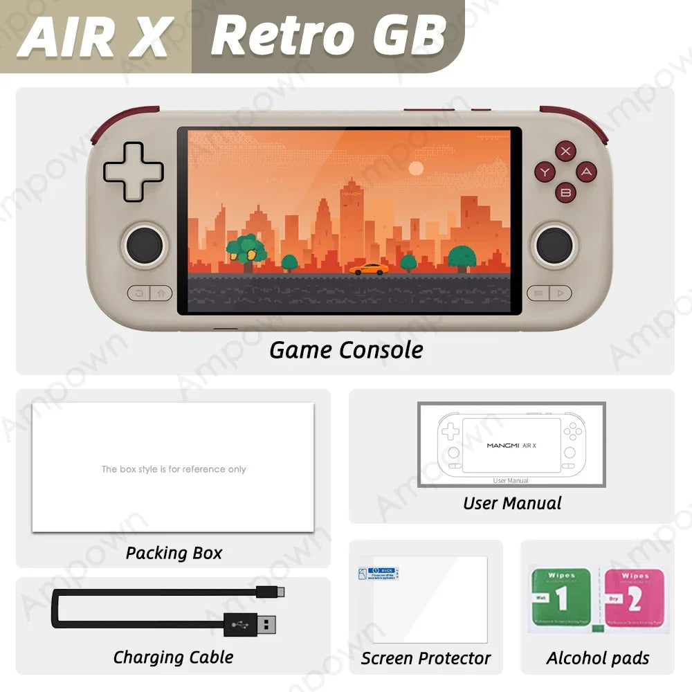 MANGMI AIR X – Console Portable Android 14 | Snapdragon 662 | Écran 5.5" | RGB | 5000 mAh