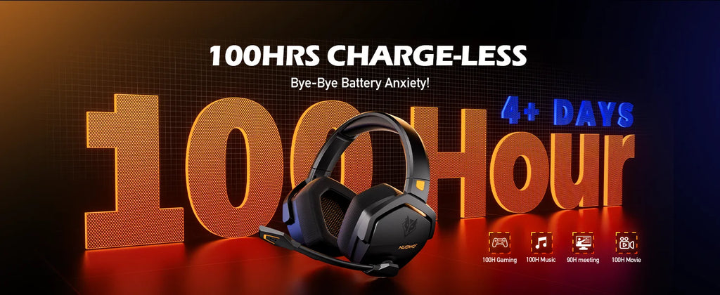 Casque gaming sans fil NUBWO G06 – 100 h