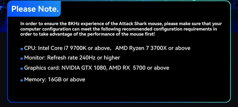 Souris Gaming Attack Shark R2 (Sans Fil)