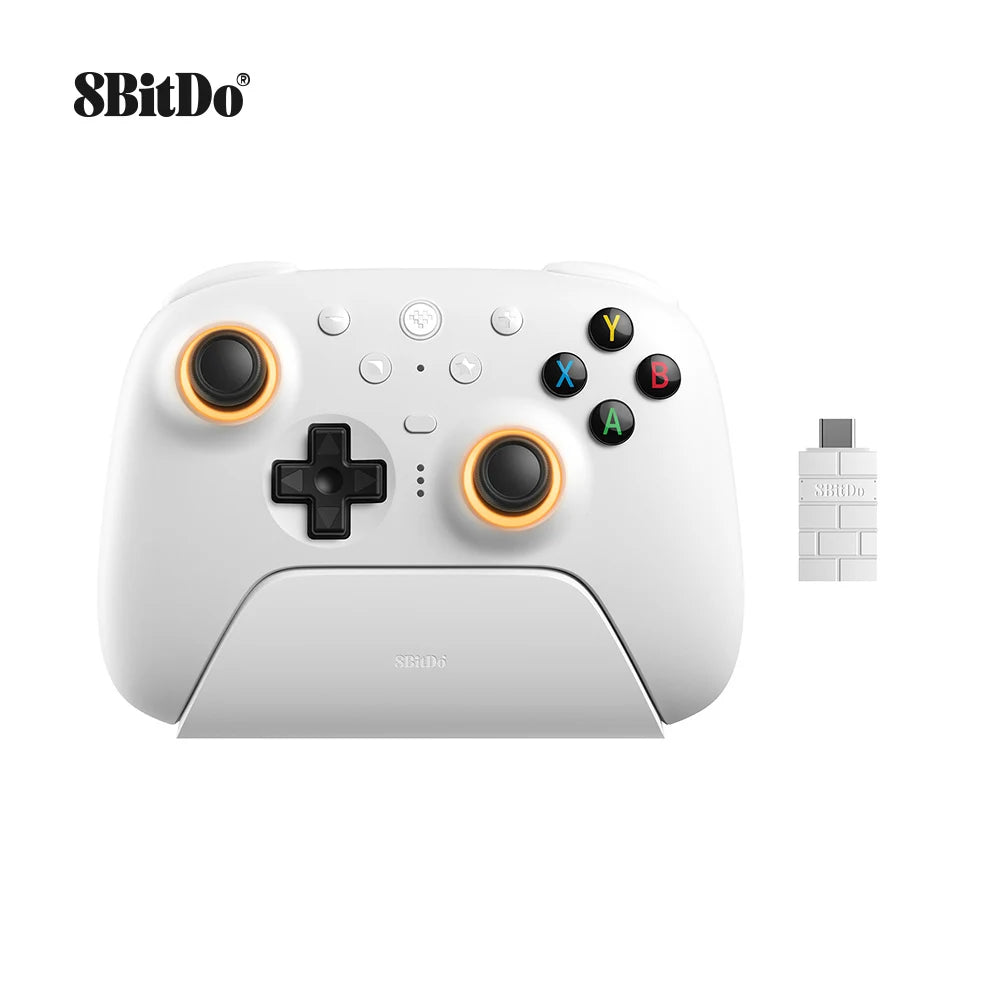 Manette Sans Fil 8BitDo Ultimate 2 – Joysticks TMR, RGB, Bluetooth & 2.4G | PC, Android, iOS