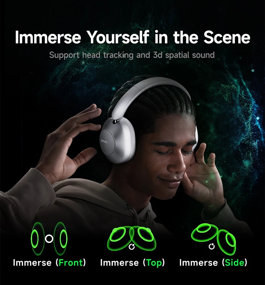 Casque Bluetooth Picun F6 – Réduction de bruit et son 3D