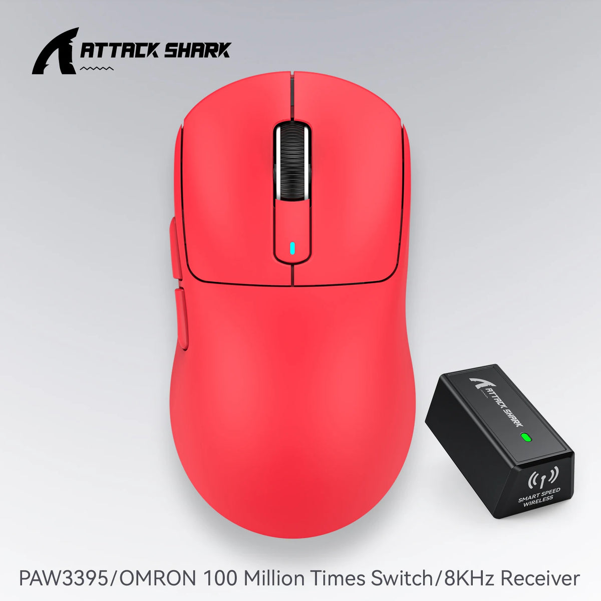 Attack Shark X3 / X3 Pro – Souris Gaming Sans Fil Pixart 3395 | 26 000 DPI | 49g