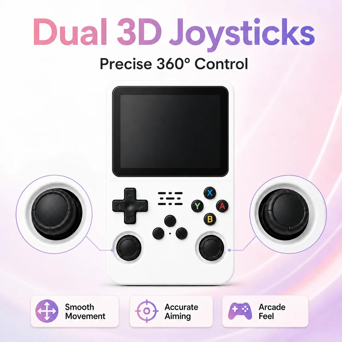 Console portable rétro R36S 128 Go – Écran IPS 3,5 pouces