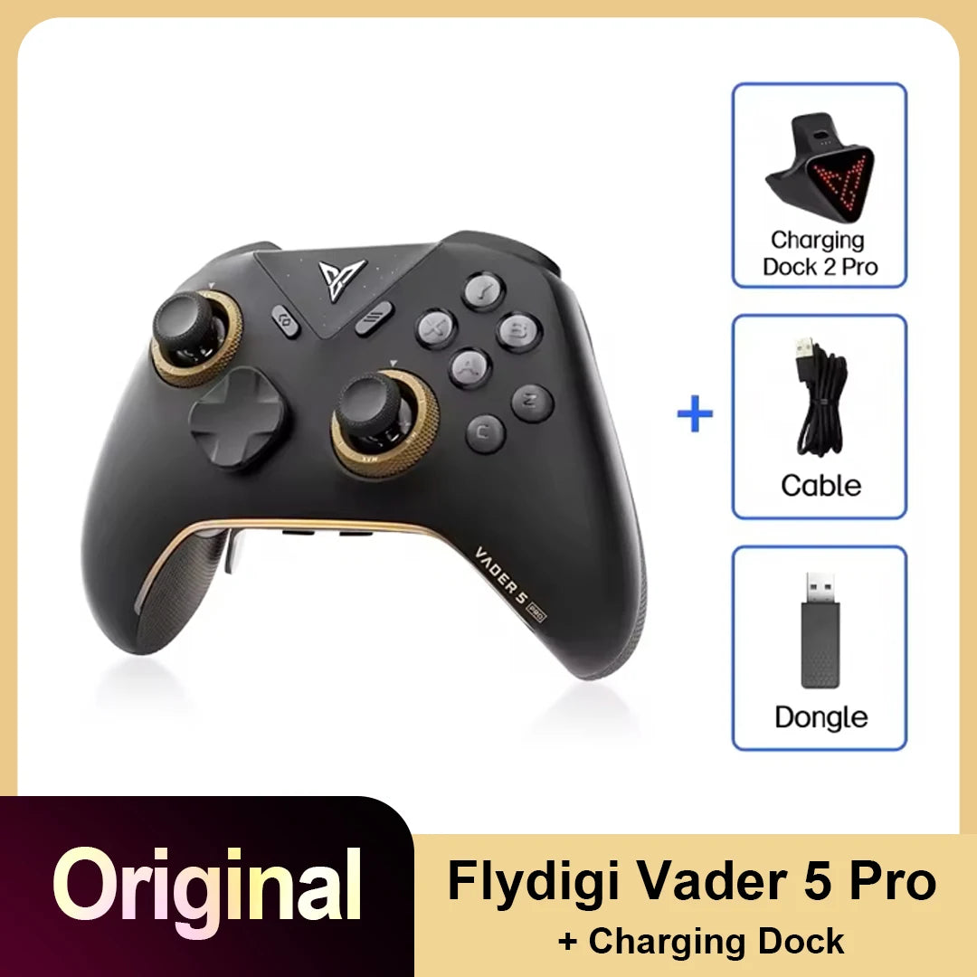 Manette Flydigi Vader 5 Pro – 8 Boutons, Effet Hall, Multi-plateforme (PC, NS2, Mobile, Steam)