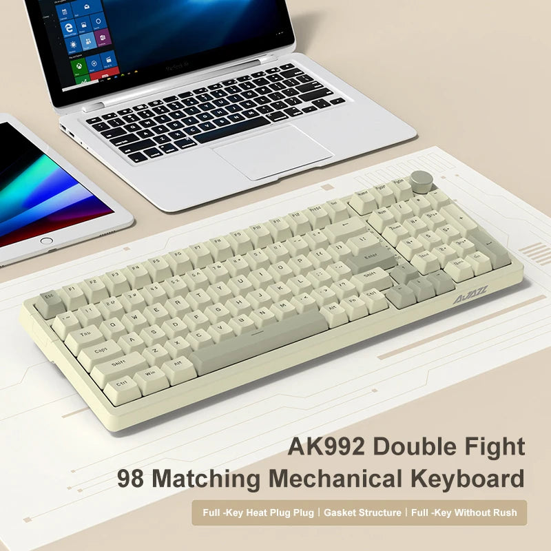 Ajazz AK992 – Clavier mécanique 98 touches Hot-Swap