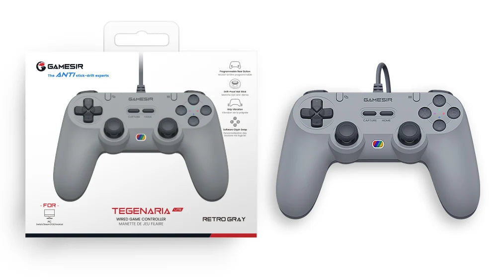 Manette filaire GameSir Tegenaria Lite avec sticks à effet Hall