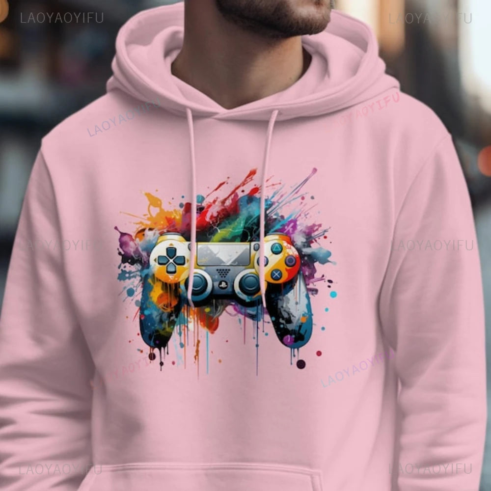 Sweat à capuche de jeu pour les joueurs, design de contrôleur de jeu, papa, fille, fils, frère, cadeaux de Noël pour les joueurs