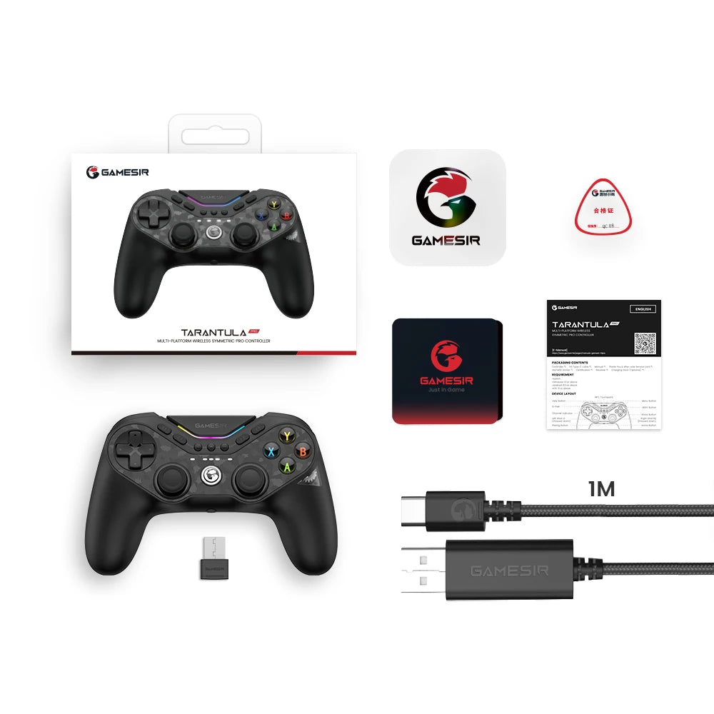 Manette GameSir Tarantula Pro pour Switch 2 - Sans Fil, Gyroscope 6 Axes, Effet Hall, NFC