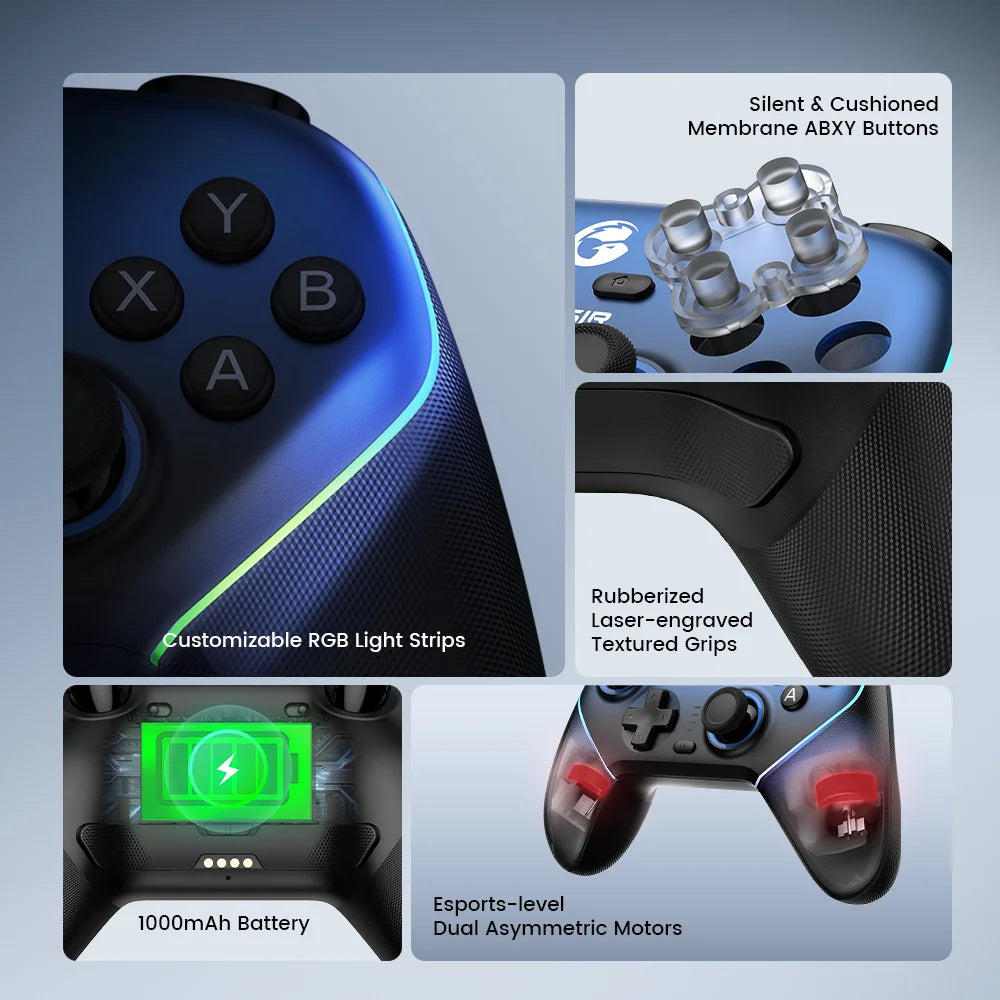Manette sans fil GameSir Super Nova T4n Pro à joysticks Hall