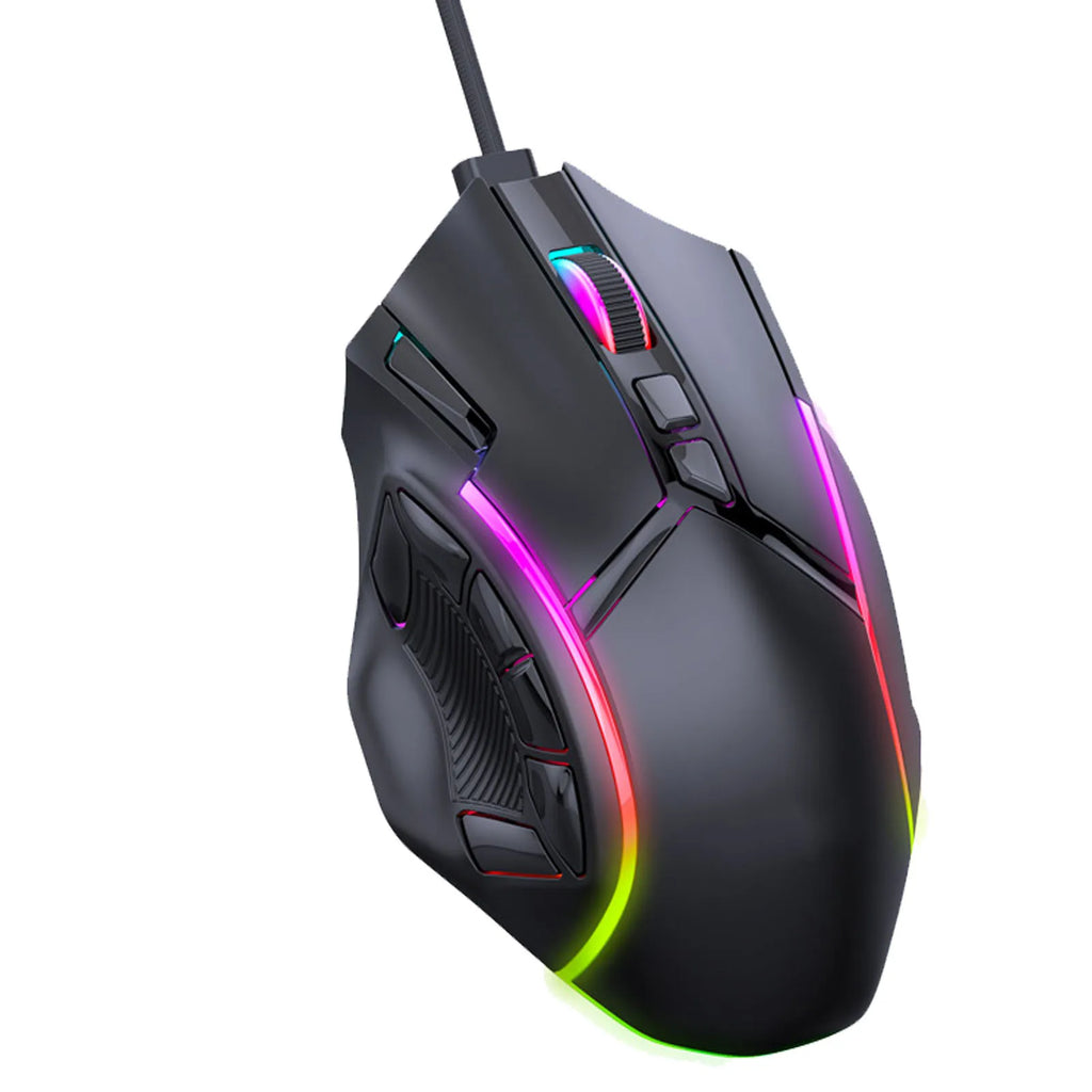 Souris de jeu RGB 12800DPI, filaire, 12800DPI, 12 touches, définition Macro, accessoires de remplacement pour ordinateur - LE COIN  DES GAMERS - Souris de jeu RGB 12800DPI, filaire, 12800DPI, 12 touches, définition Macro, accessoires de remplacement pour ordinateur - LE COIN  DES GAMERS - LE COIN  DES GAMERS