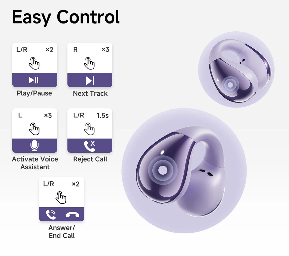 QCY Crossky C30 – Écouteurs Open-Ear Bluetooth 5.4